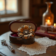 Vintage-Inspired Statement Brooch in Antique Finish