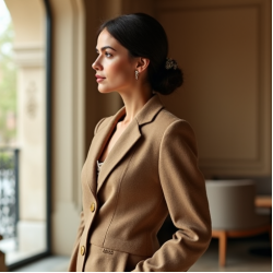 Bouclé Bouclé Jacket in Earth Tones