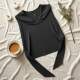 Silk Knit Sweater Top with Bow Detail