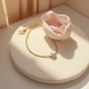 Gold-Plated Charm Bracelet with Star Pendant