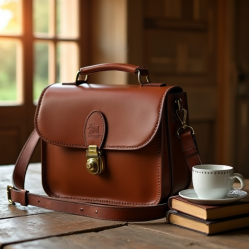 Vintage Saddle Bag with Twist Lock