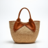 Woven Woven Basket Bag in Crocodile Pattern