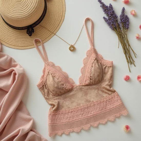 Lace Cami Top in Vintage Floral