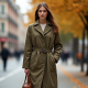 Quilted Cardigan Coat with Belt Closure