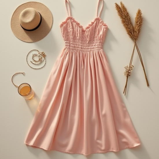 Silk Sundress in Pastel Shades