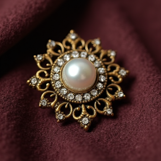 Statement Statement Brooch in Antique Finish