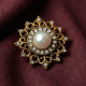 Statement Statement Brooch in Antique Finish