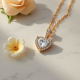 Dainty Pendant Necklace with Heart Motif