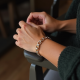 Minimalist Chain Bracelet in Geometric Shape