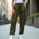 High-Waisted Cargo Pants with Pocket Details