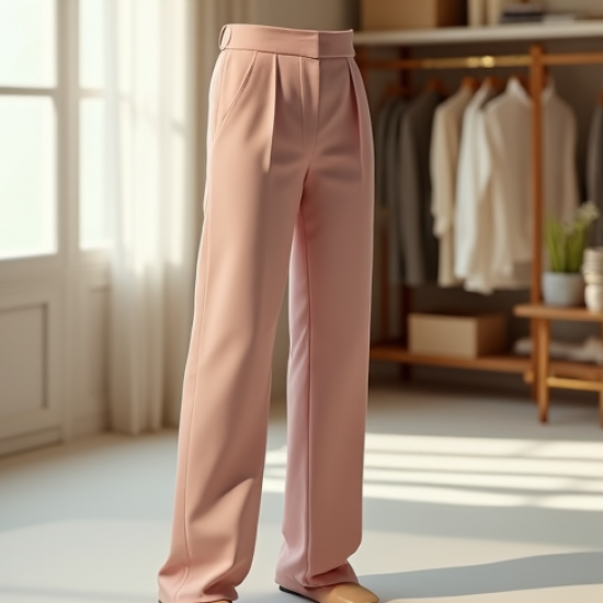 Tailored Trousers in Pastel Color