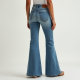 Denim Flare Jeans in Light Wash