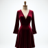 A-Line A-Line Party Dress with V-Neckline