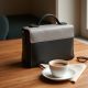 Minimalist Shoulder Bag in Two-Tone Color