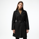 Quilted Cardigan Coat with Belt Closure