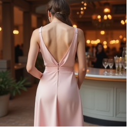 Wrap Cocktail Dress in Pastel Shades