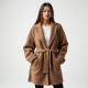 Oversized Cardigan Coat in Earth Tones