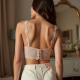 Lace Bustier Top in Solid Neutral