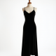 Velvet Slip Dress with Slit Detail