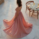 Chiffon Slip Dress with Bow Accent