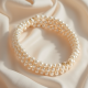 Pearl-Decorated Pearl Headband with Pearl Strap