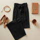 Tailored Paperbag Pants with Matching Belt
