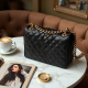 Quilted Shoulder Bag with Gold Chain