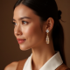 Sparkling Drop Earrings with Cubic Zirconia