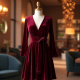 A-Line A-Line Party Dress with V-Neckline