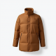 Minimalist Puffer Coat in Earth Tones