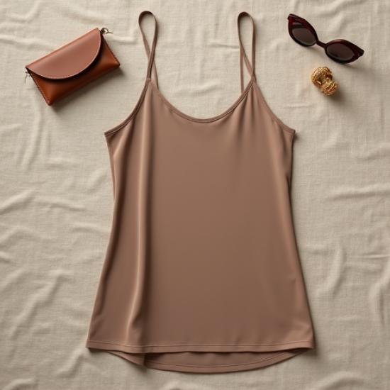 Casual Cami Top in Solid Neutral