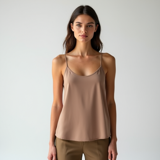 Casual Cami Top in Solid Neutral