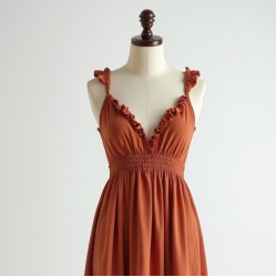Tiered Sundress with V-Neckline
