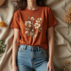 Casual Ribbed Tee in Vintage Floral