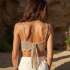 Crochet Bustier Top in Solid Neutral