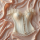 Lace Corset Top with Pearl Buttons