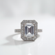 Rhinestone Cocktail Ring with Cubic Zirconia
