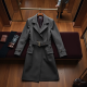 Wool Blend Overcoat with Belt Closure