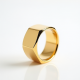 Gold-Plated Stackable Rings in Geometric Shape