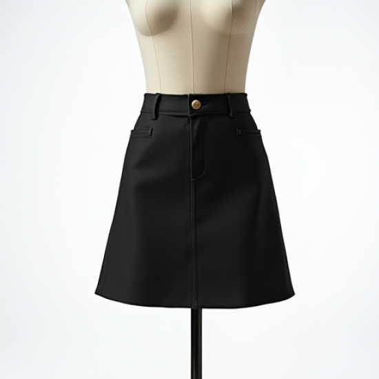 A-Line Mini Skirt with Pocket Details