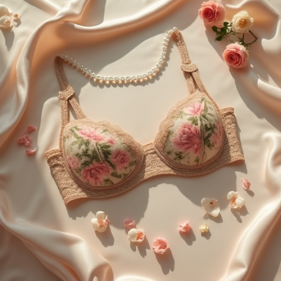Sheer Bustier Top in Vintage Floral
