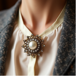 Statement Statement Brooch in Antique Finish