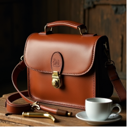Vintage Saddle Bag with Twist Lock