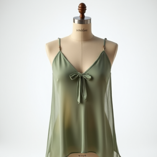 Sheer Cami Top with Keyhole Back