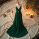 Chiffon Slit Maxi Dress with Slit Detail