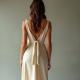 Vintage Wrap Dress with Slit Detail