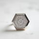 Geometric Cocktail Ring in Geometric Shape