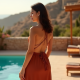 Wrap Wrap Dress with Backless Design