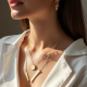 Minimalist Layered Necklace in Geometric Shape