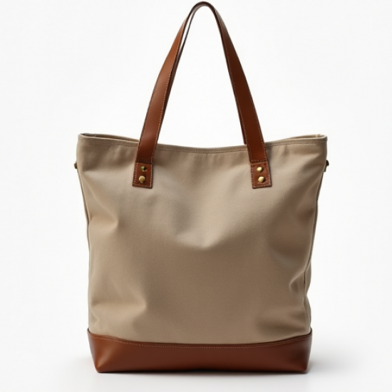 Canvas Canvas Shopper with Detachable Strap